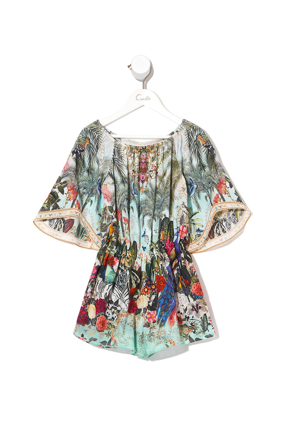 KIDS 3/4 FLARE SLEEVE PLAYSUIT GULLY OF JUPITER