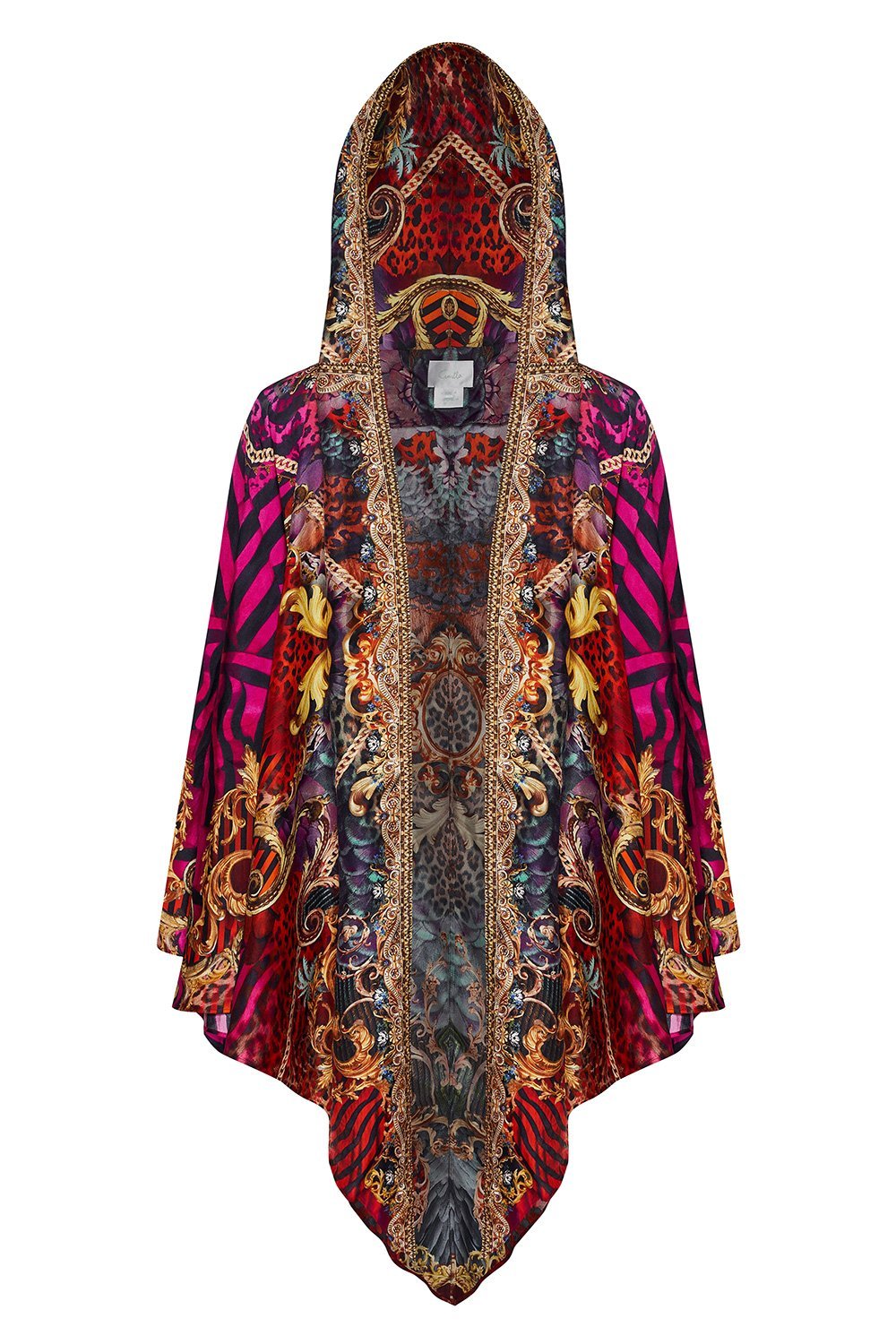 SILK HOODED SHAWL SLAVE TO THE RHYTHM