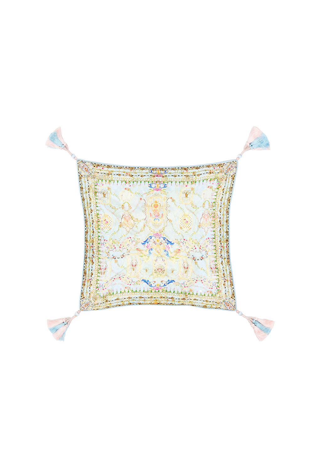 SMALL SQUARE CUSHION VERSAILLES SKY