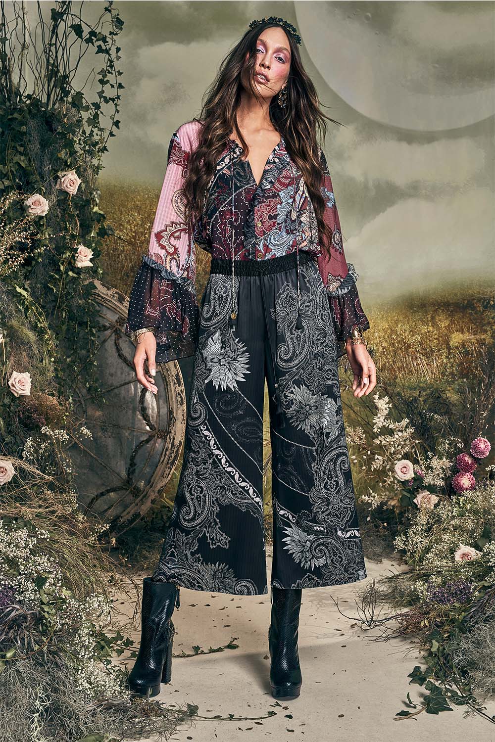 CROPPED LOUNGE PANT TALE OF THE FIRE BIRD