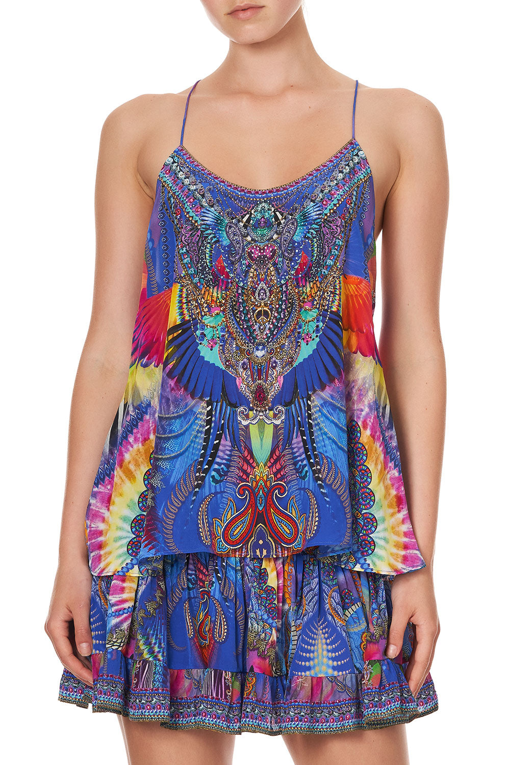 T BACK SHOESTRING TOP PSYCHEDELICA