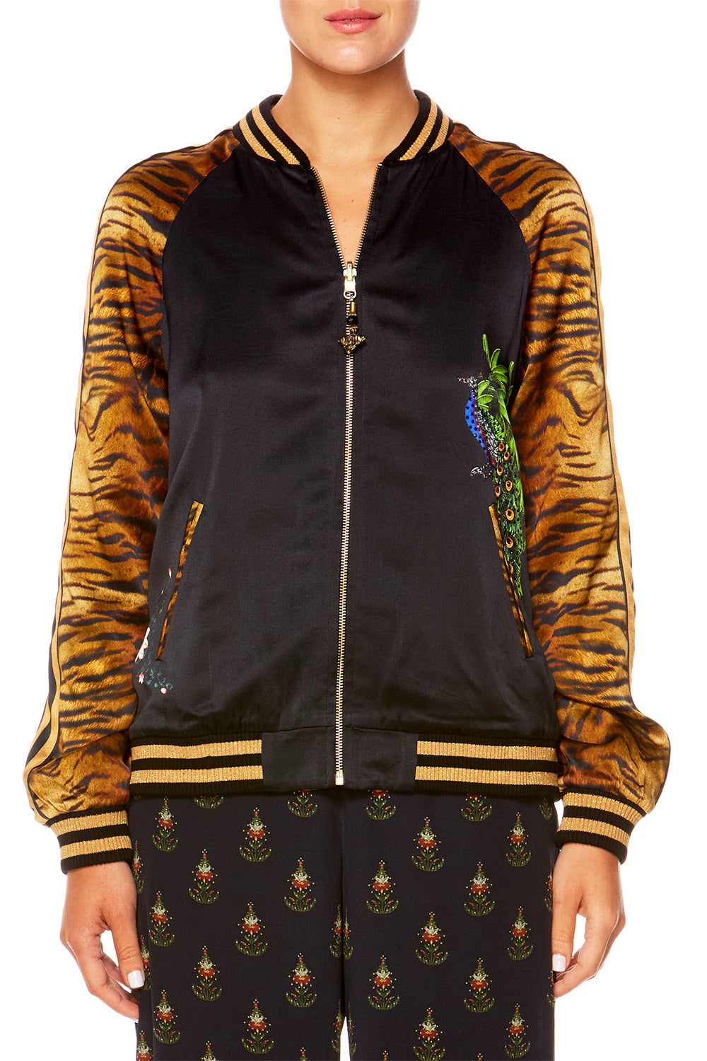 OVERSIZED BOMBER A WOMAN'S WISDOM