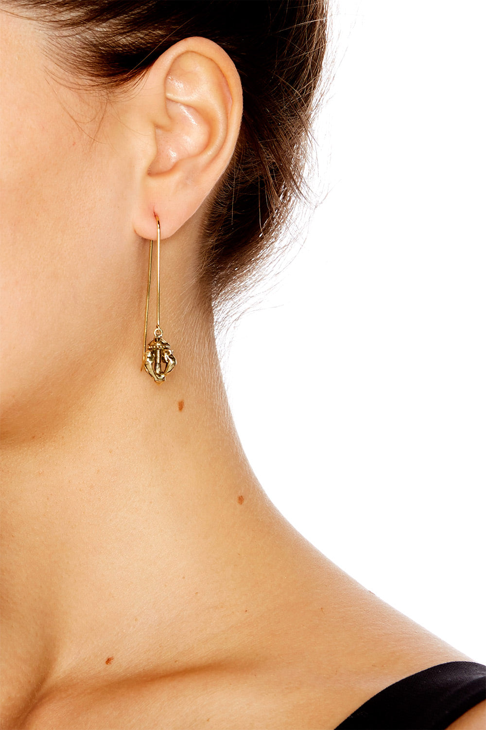 RING OF ROSES NANO HOOK BAR EARRINGS