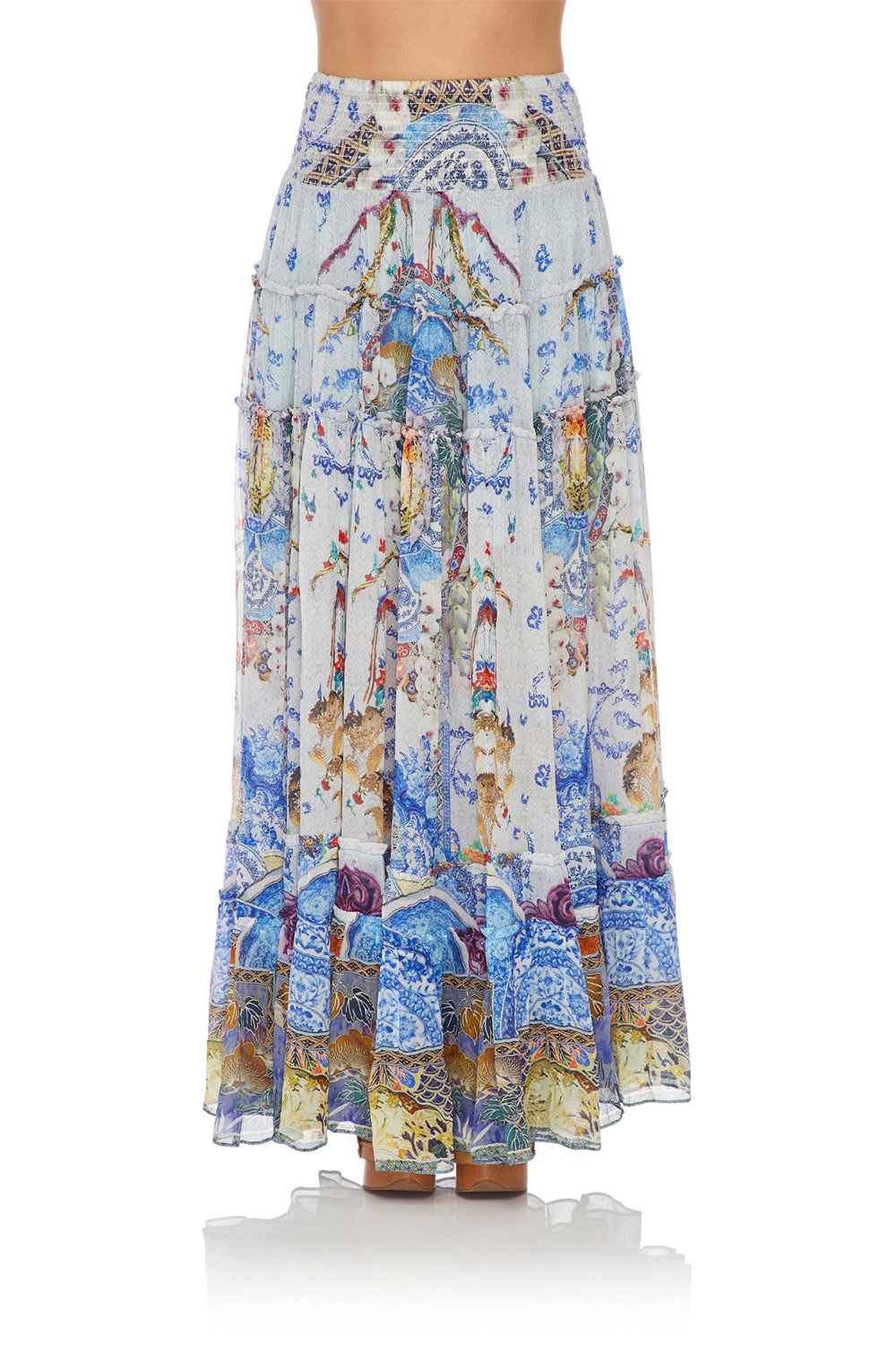 CAMILLA 4 TIERED GATHERED SKIRT GEISHA GATEWAYS