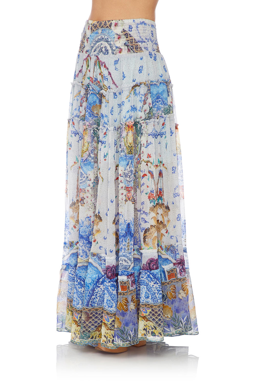 CAMILLA 4 TIERED GATHERED SKIRT GEISHA GATEWAYS