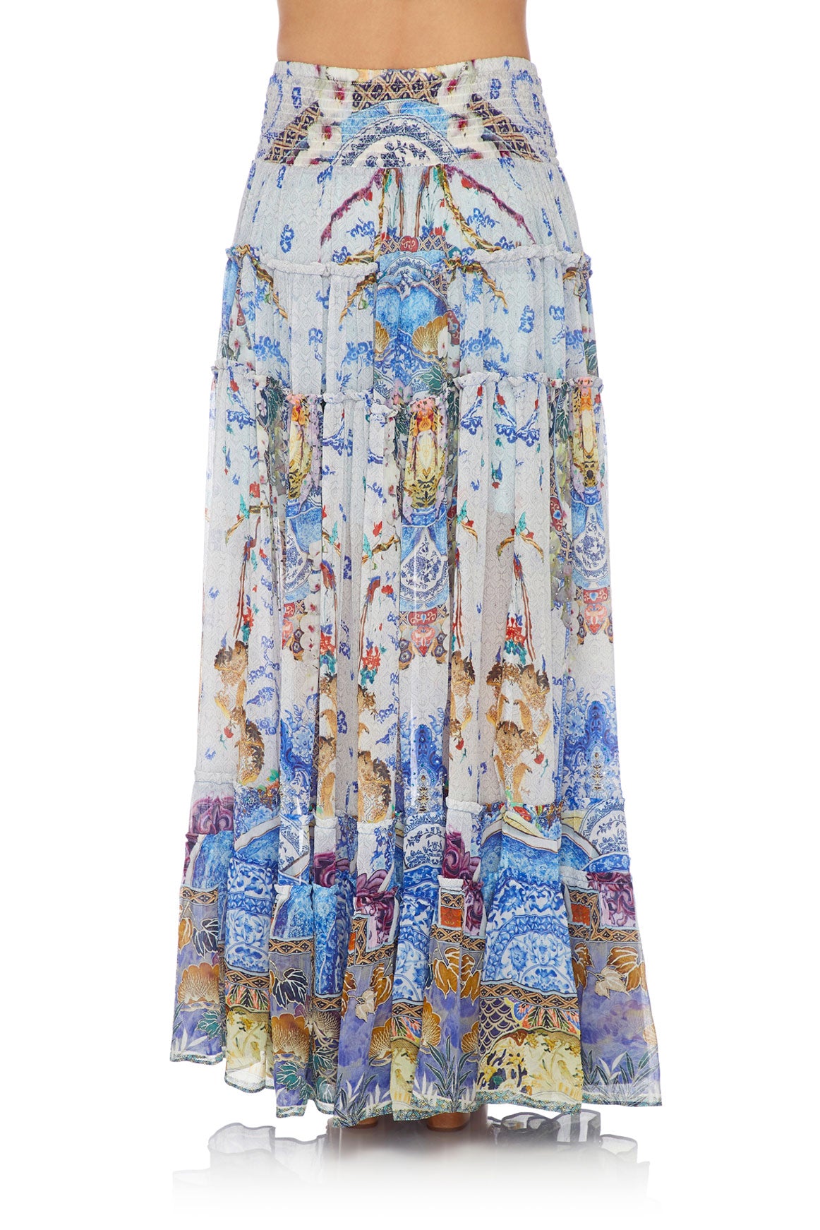 CAMILLA 4 TIERED GATHERED SKIRT GEISHA GATEWAYS