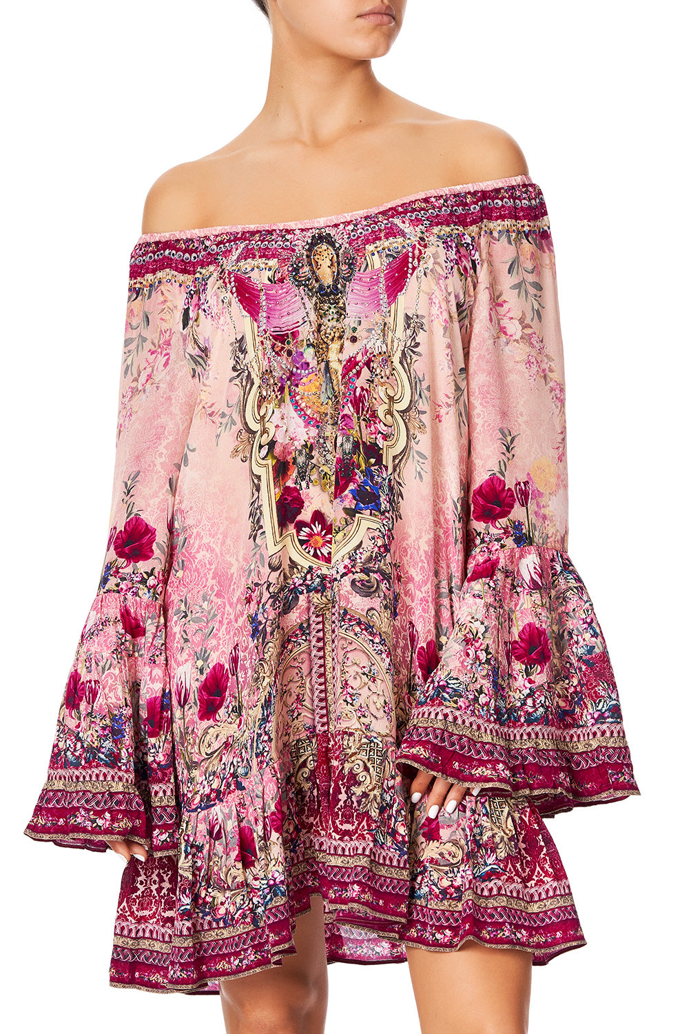 A LINE FRILL DRESS LA BELLE