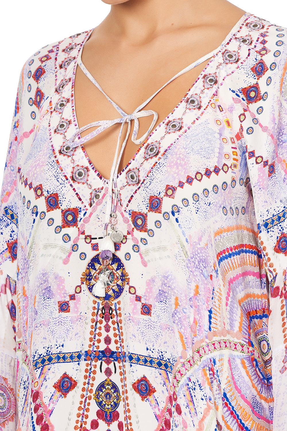 A-LINE GATHERED PANEL DRESS TANAMI ROAD