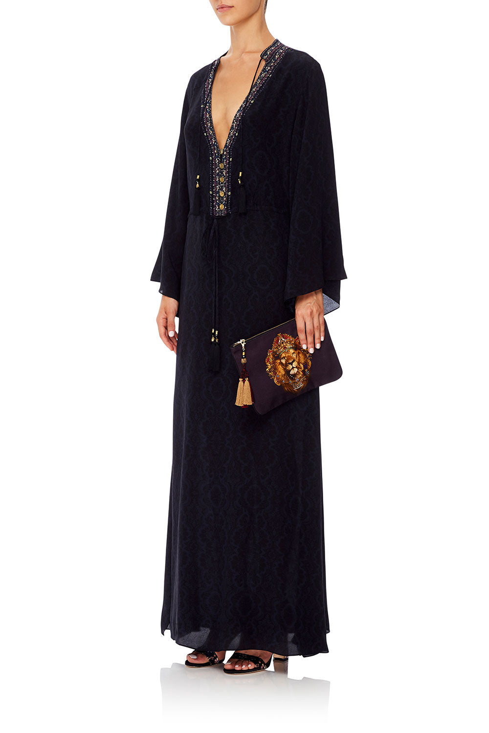 SMALL CANVAS CLUTCH KING LOUIS