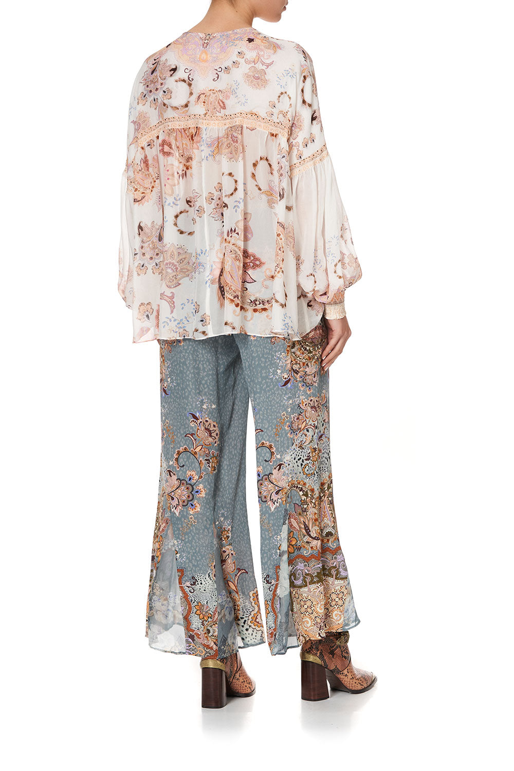 BLOUSON BLOUSE WITH NECK TIE MARRAKESH MAIDEN