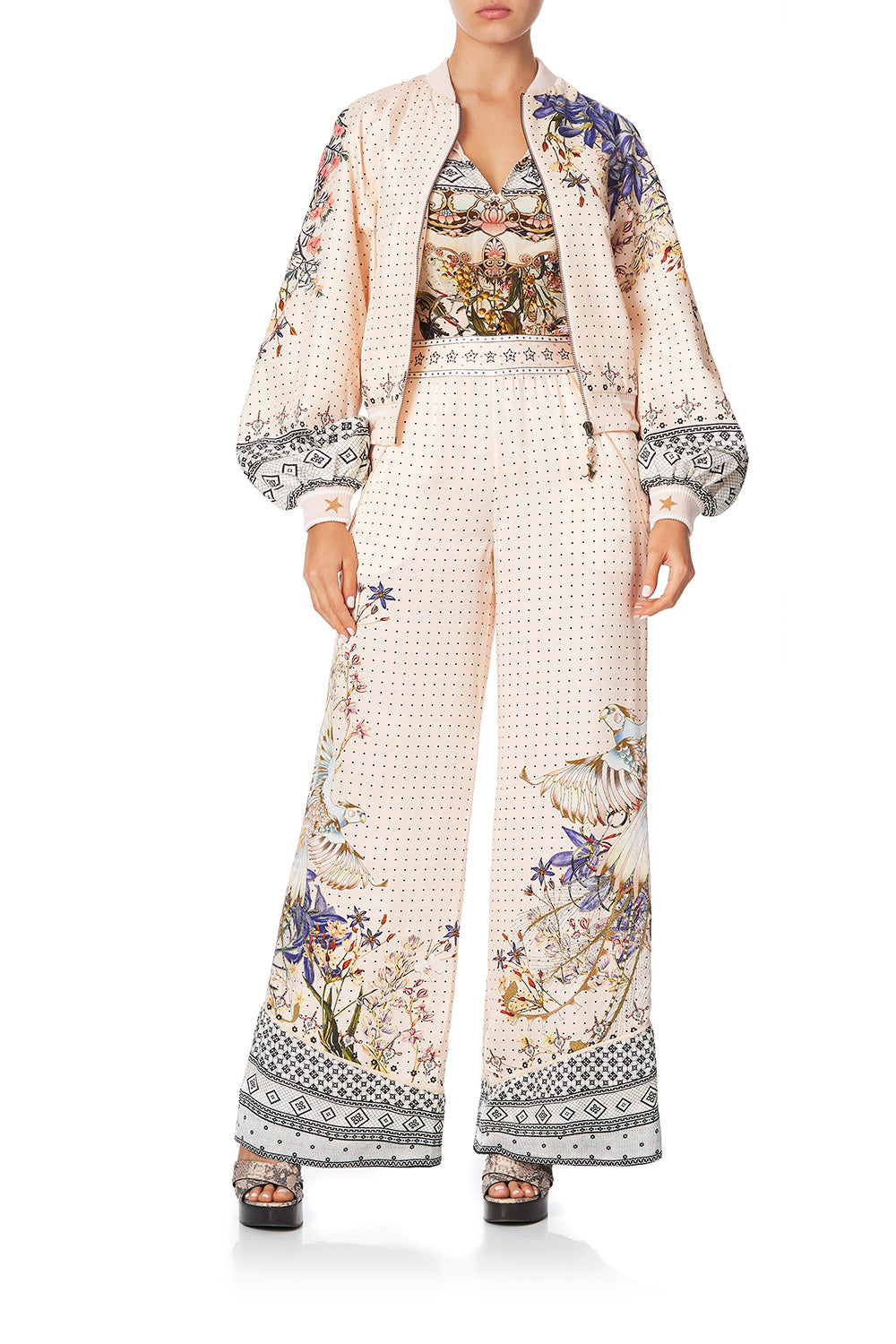 WIDE LEG PANT WITH SHAPED CUFF KINDRED SKIES