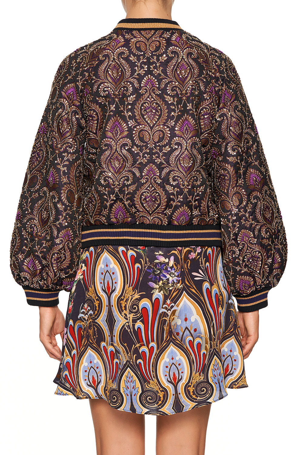 BLOUSON SLEEVE BOMBER WILD FLOWER