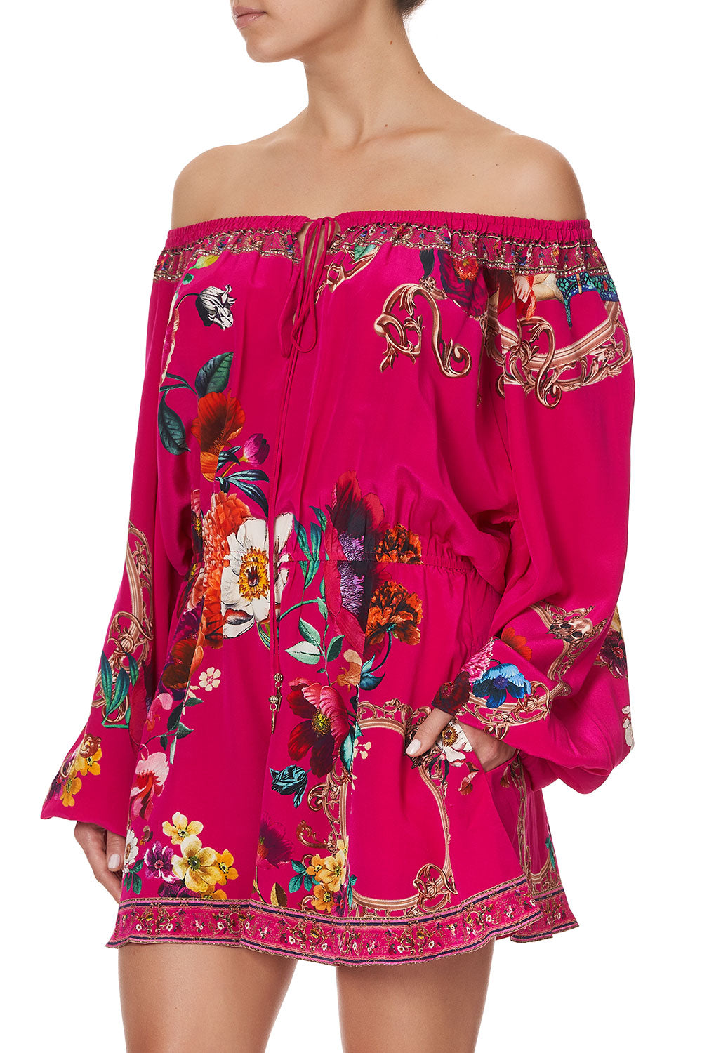 BLOUSON SLEEVE PLAYSUIT APPLE EYED