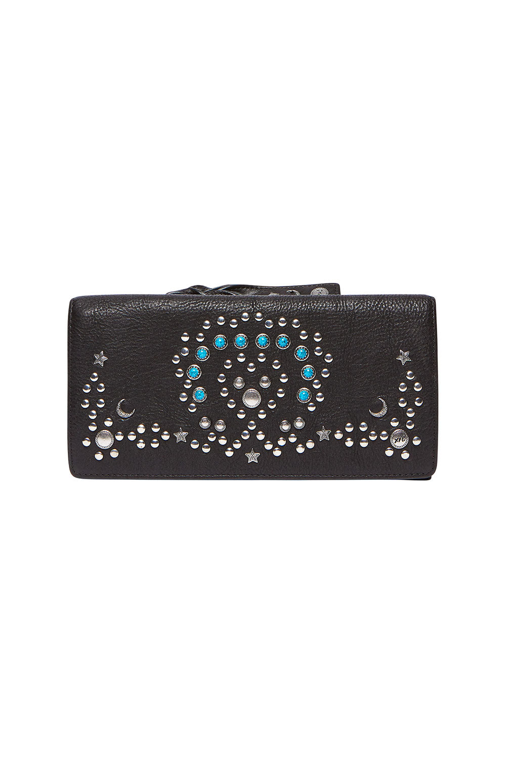 CAMILLA BOHEMIAN LEATHER WALLET BLACK
