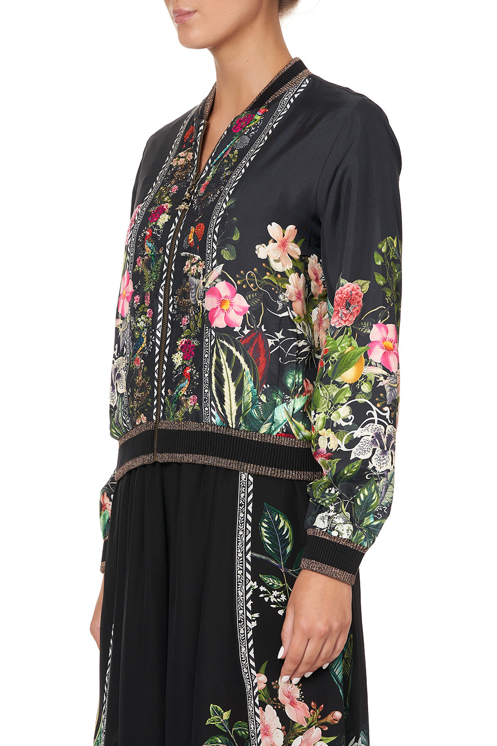 BOMBER JACKET RAISED WITH WOLVES