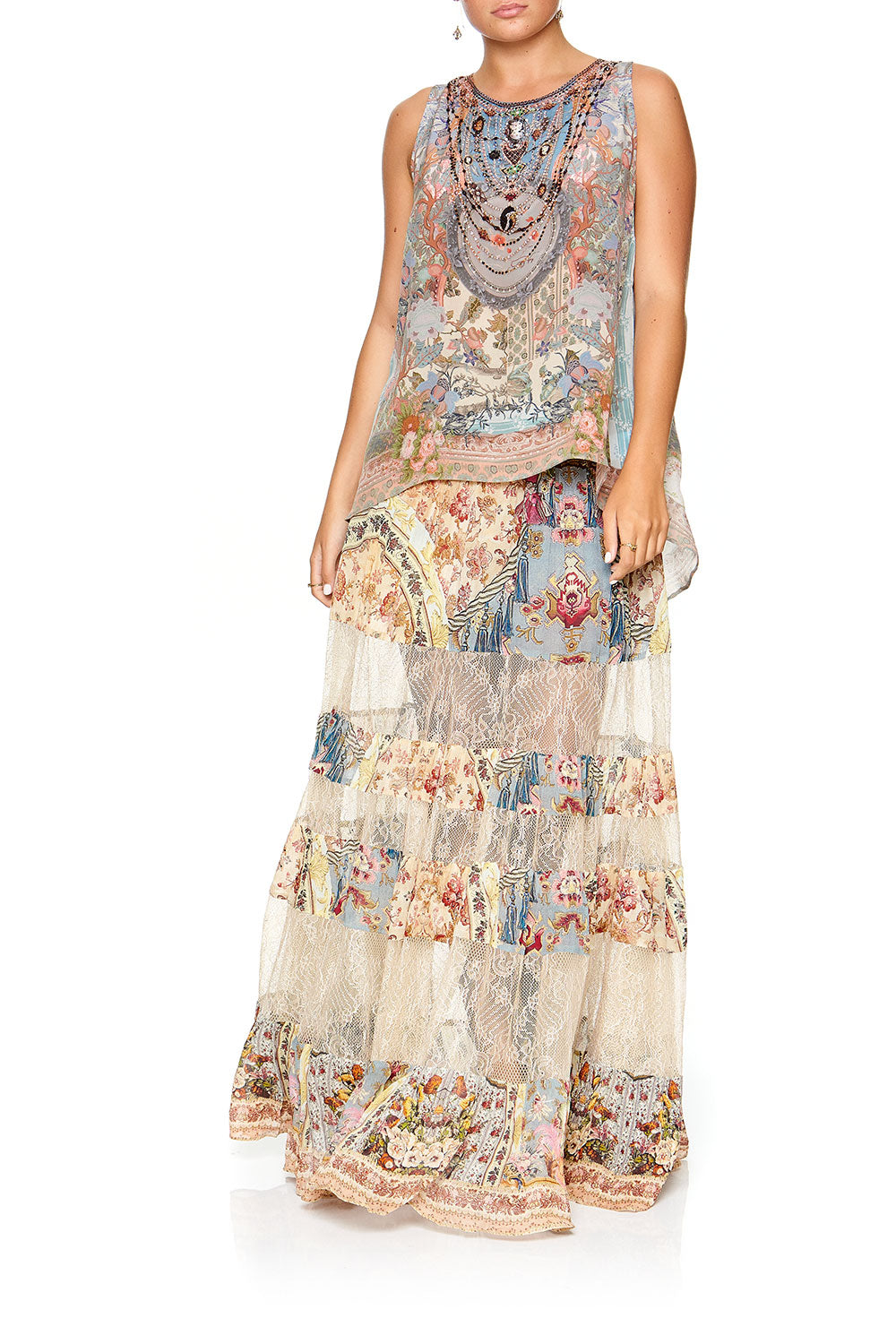 BUTTON BACK TOP BLANCHES BLESSING