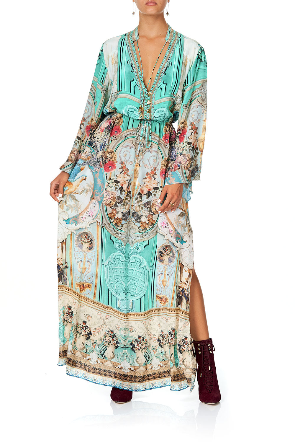 DRAWSTRING BUTTON UP DRESS I DREAM OF MARIE