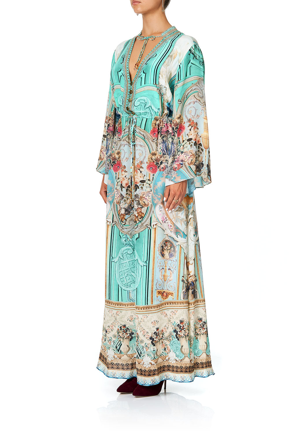 DRAWSTRING BUTTON UP DRESS I DREAM OF MARIE