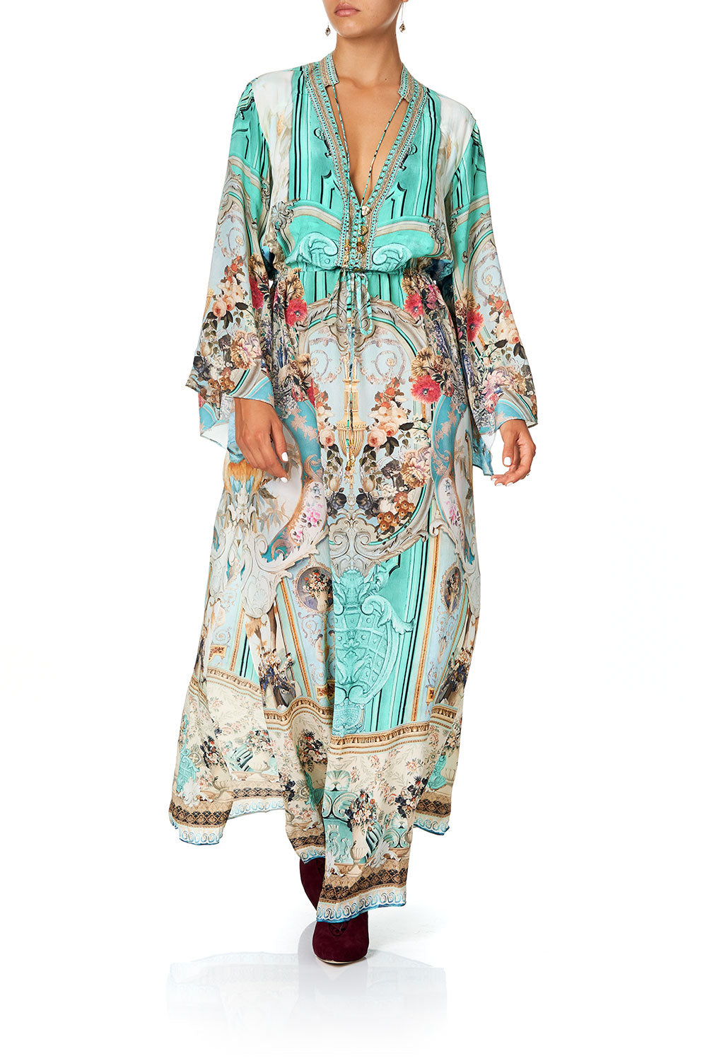 DRAWSTRING BUTTON UP DRESS I DREAM OF MARIE