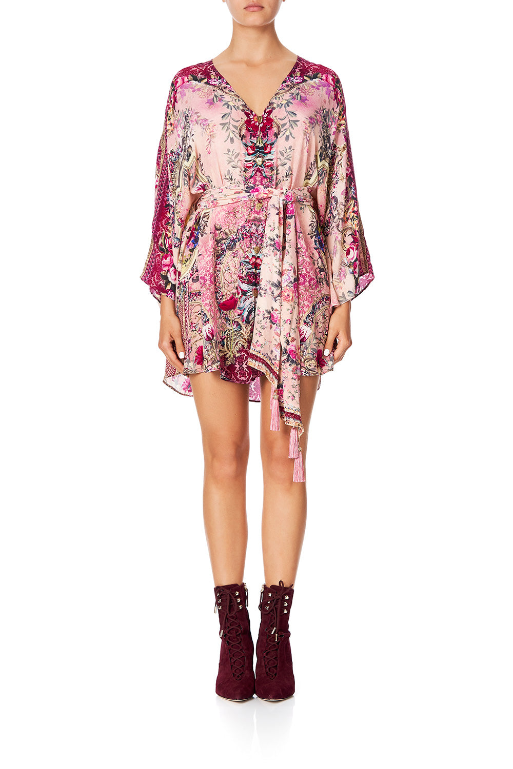 CAMILLA BUTTON UP KAFTAN WITH BELT LA BELLE