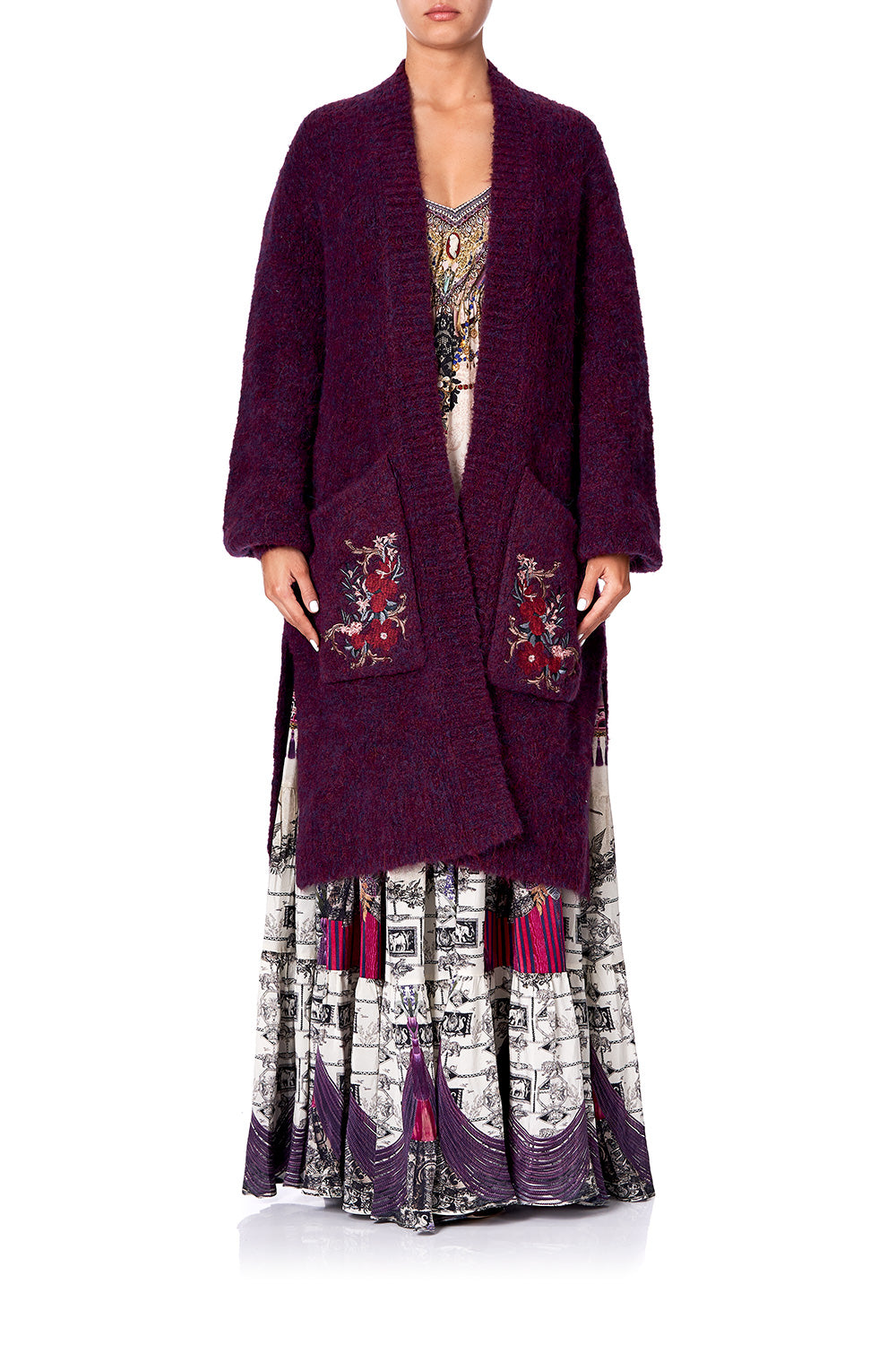 COCOON KNIT CARDIGAN VIOLET CITY