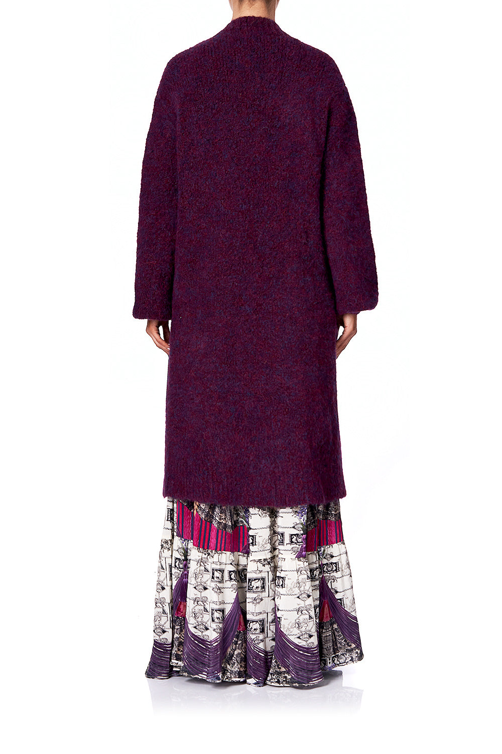 COCOON KNIT CARDIGAN VIOLET CITY