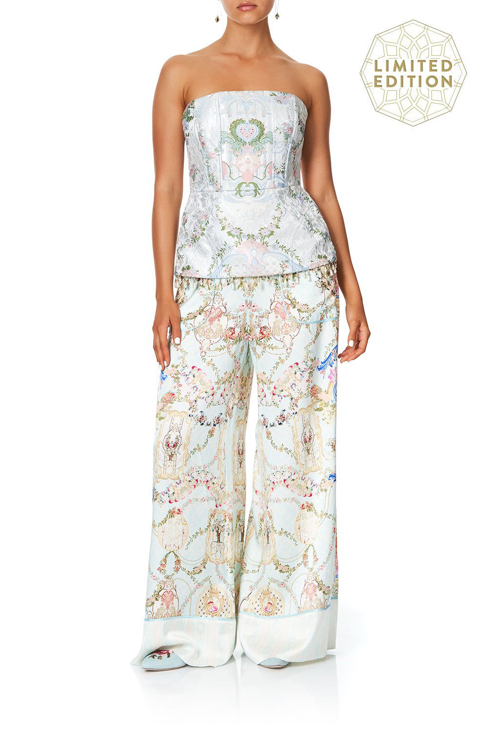 PANELLED CORSET VERSAILLES SKY