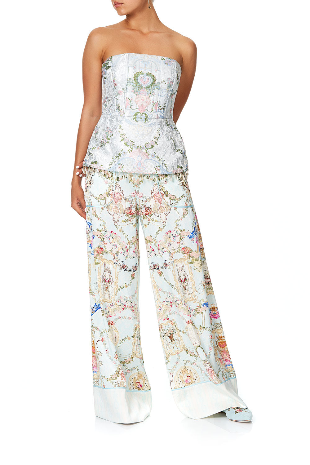 PANELLED CORSET VERSAILLES SKY