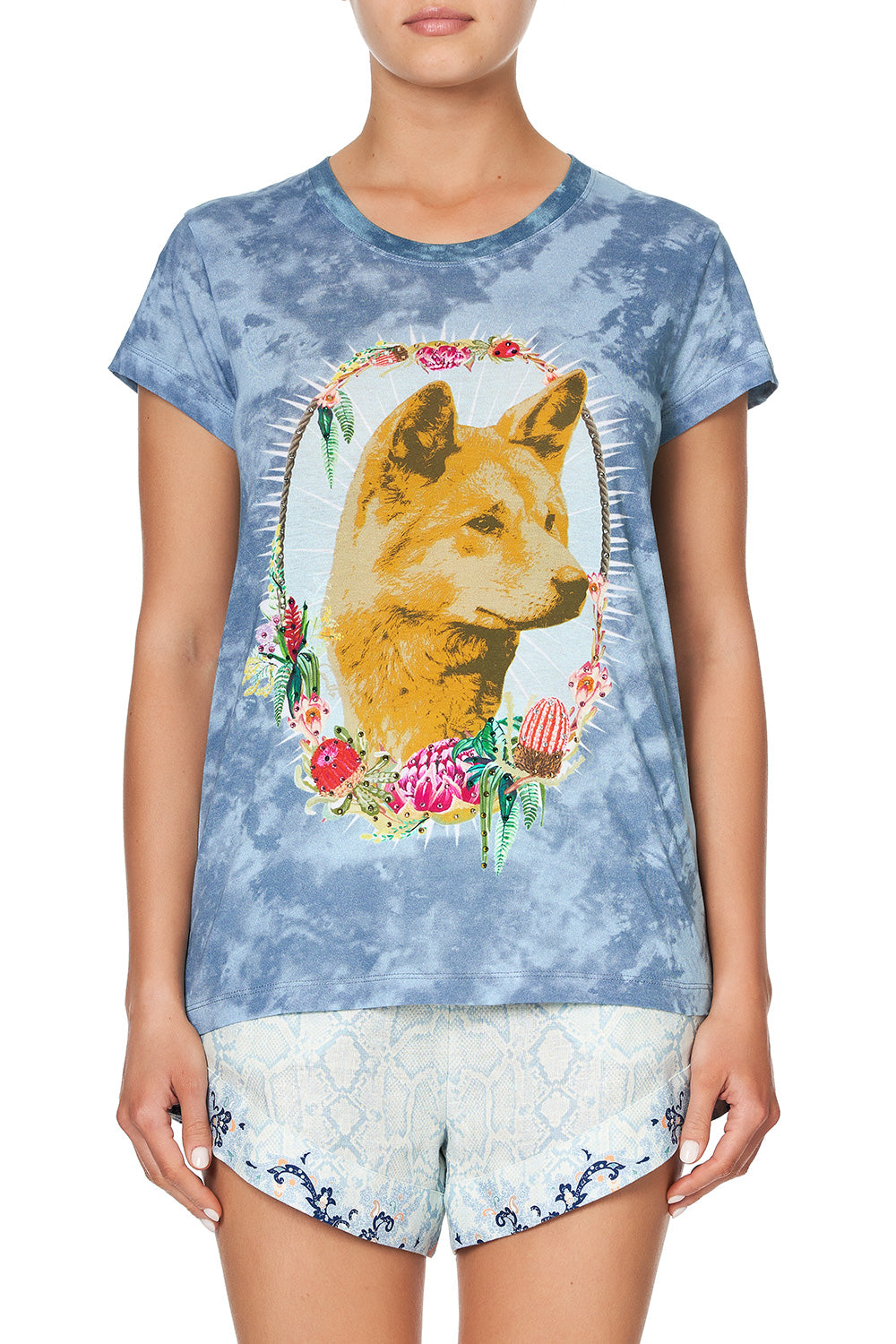 CURVED HEM FITTED TEE FRASER FANTASIA