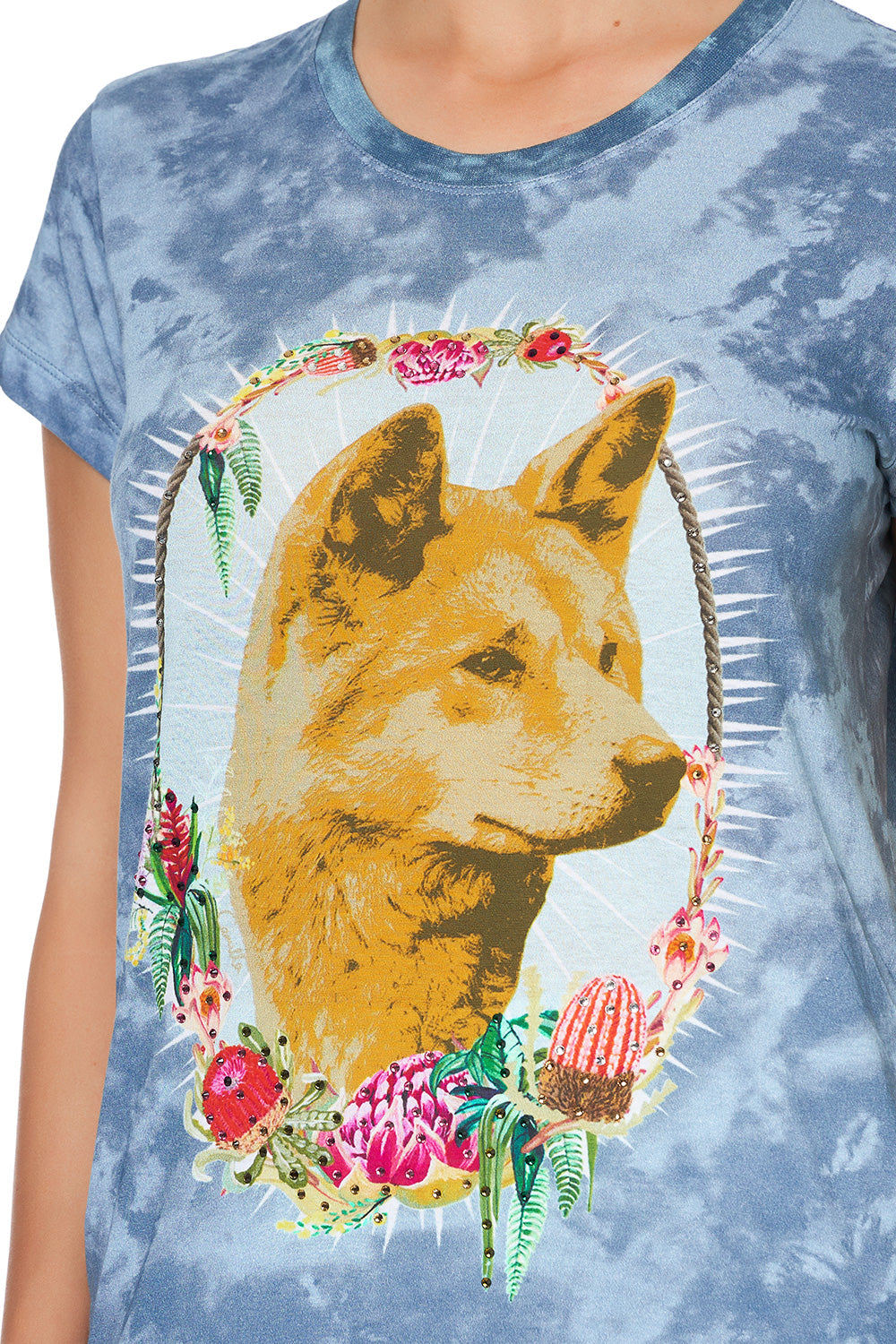 CURVED HEM FITTED TEE FRASER FANTASIA