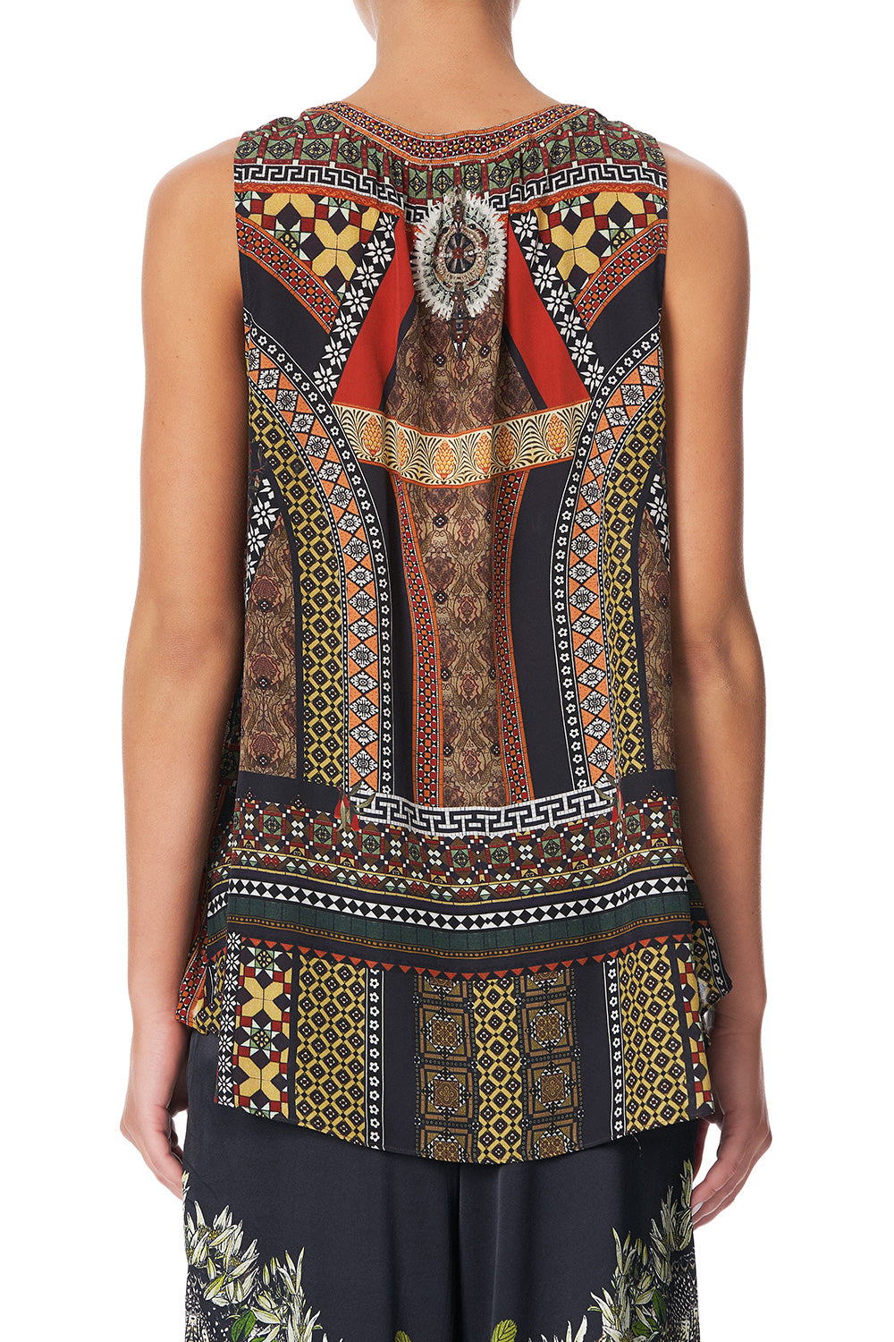 D RING TOP PAVED IN PAISLEY