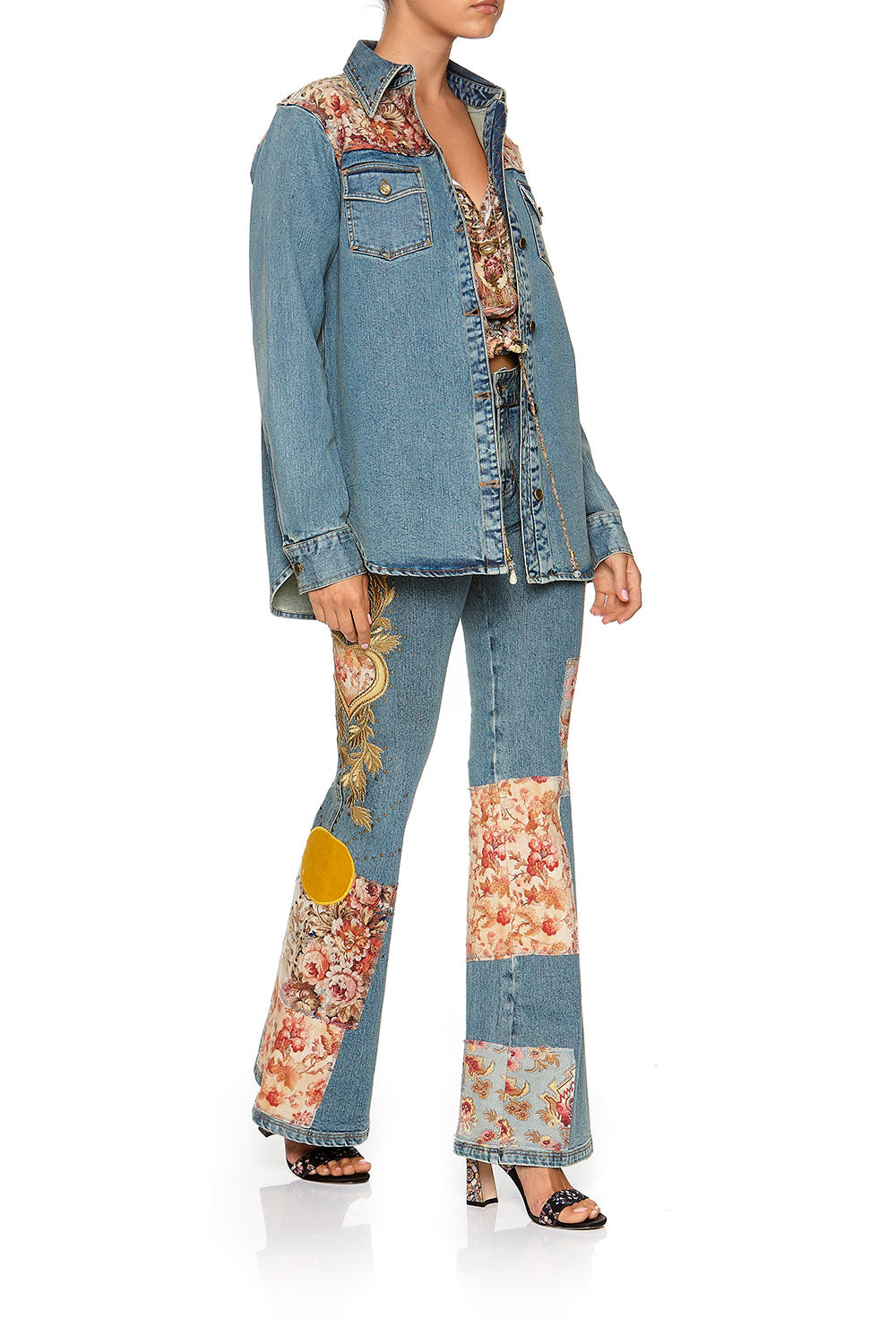 STUDDED DENIM SHIRT JEANNE QUEEN