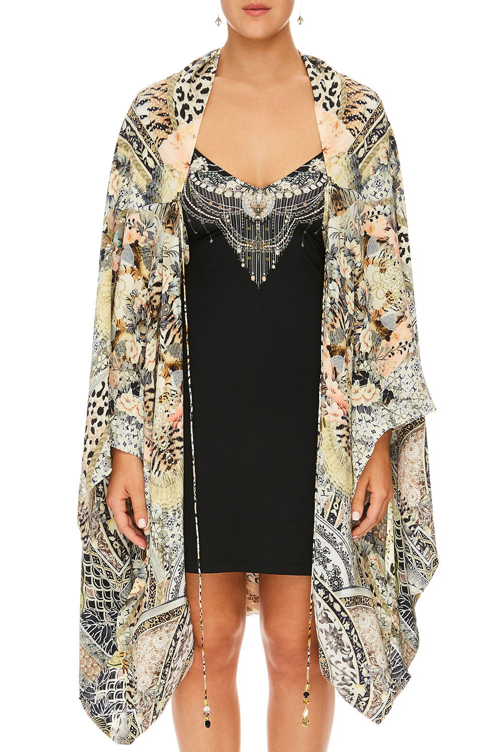 CAMILLA DRAPED CAPE MOTO MAIKO