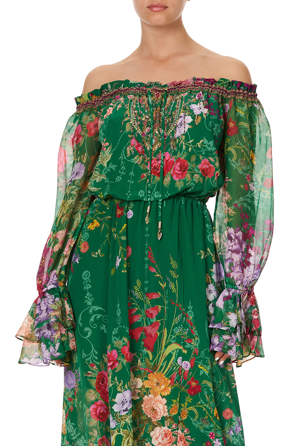 DROP SHOULDER SPLIT DRESS DIARIES FROM A VILLA