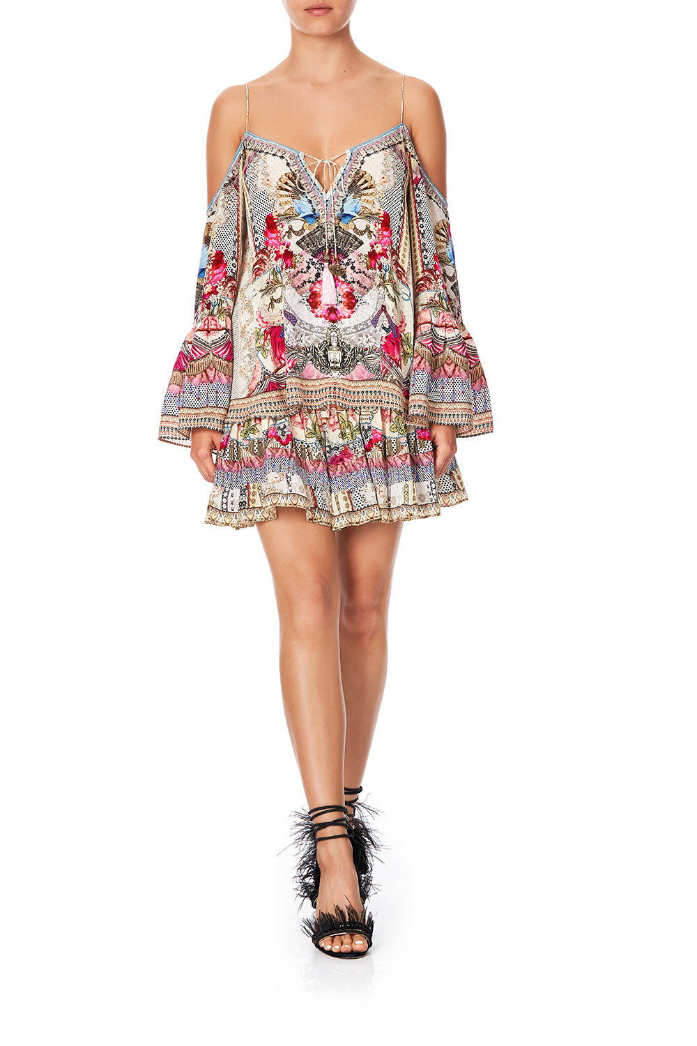 SHORT SHIRRED SKIRT MONTMARTRE HEART