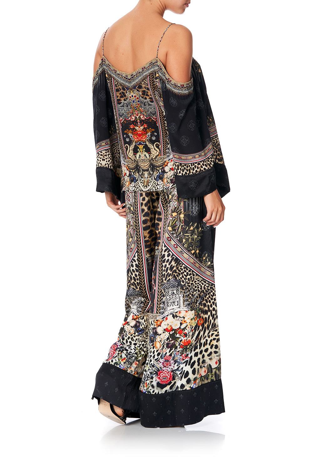 FLARE SLEEVE TOP MARAIS AT MIDNIGHT