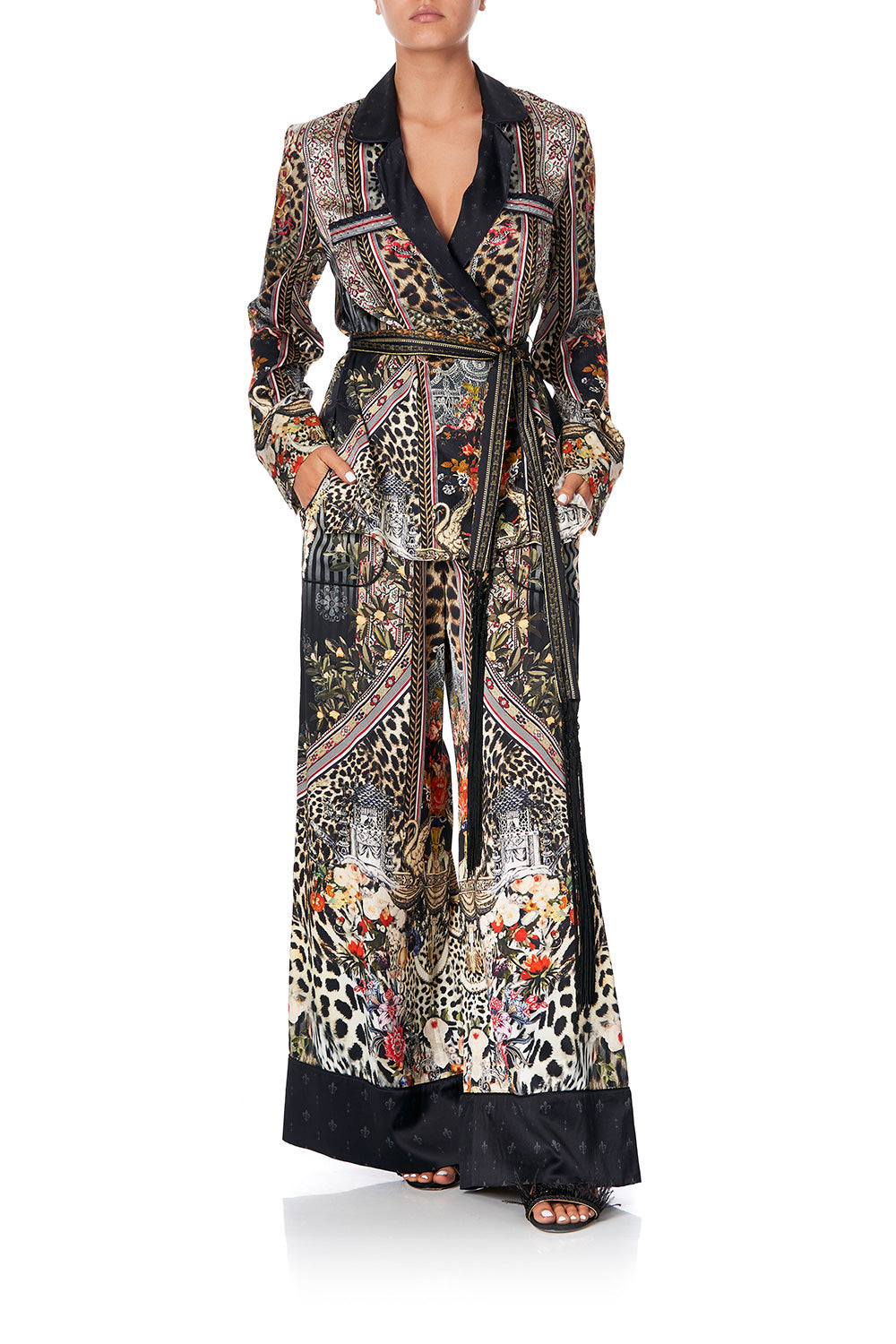 LOUNGE TROUSER WITH CUFFS MARAIS AT MIDNIGHT