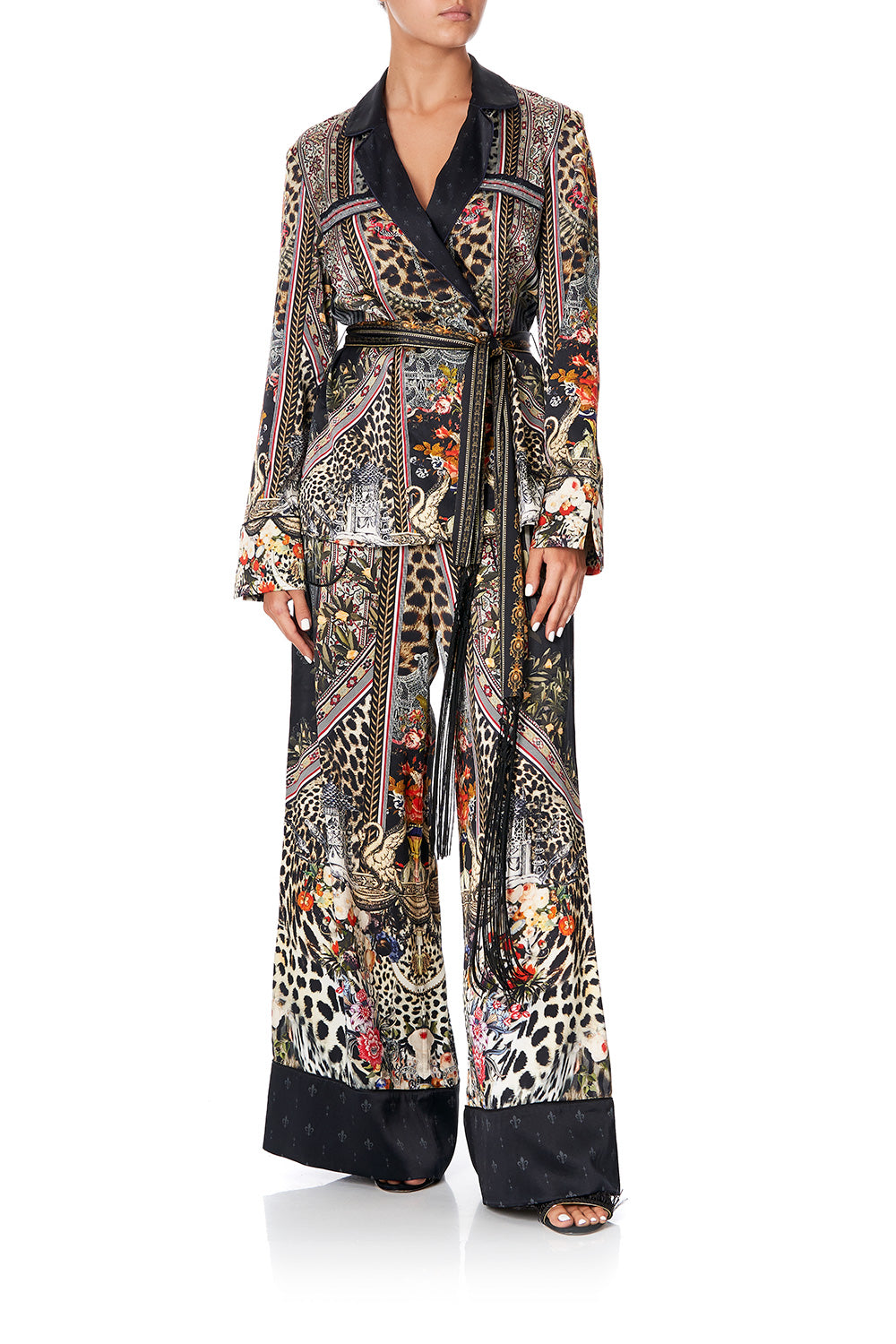 LOUNGE TROUSER WITH CUFFS MARAIS AT MIDNIGHT