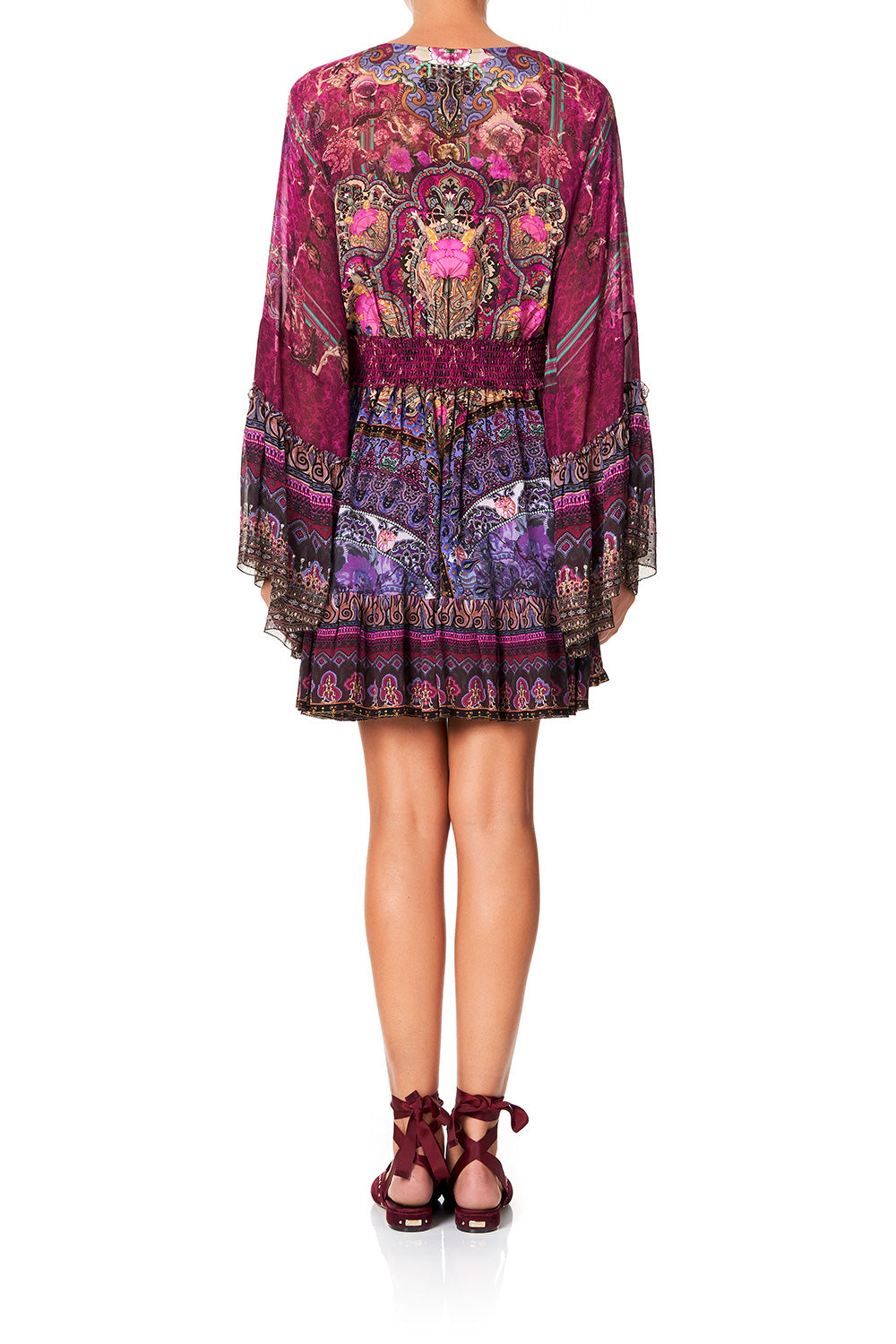 CAMILLA FLARED DRESS WITH SHIRRED WAISTBAND DAUGHTER'S DESTINY