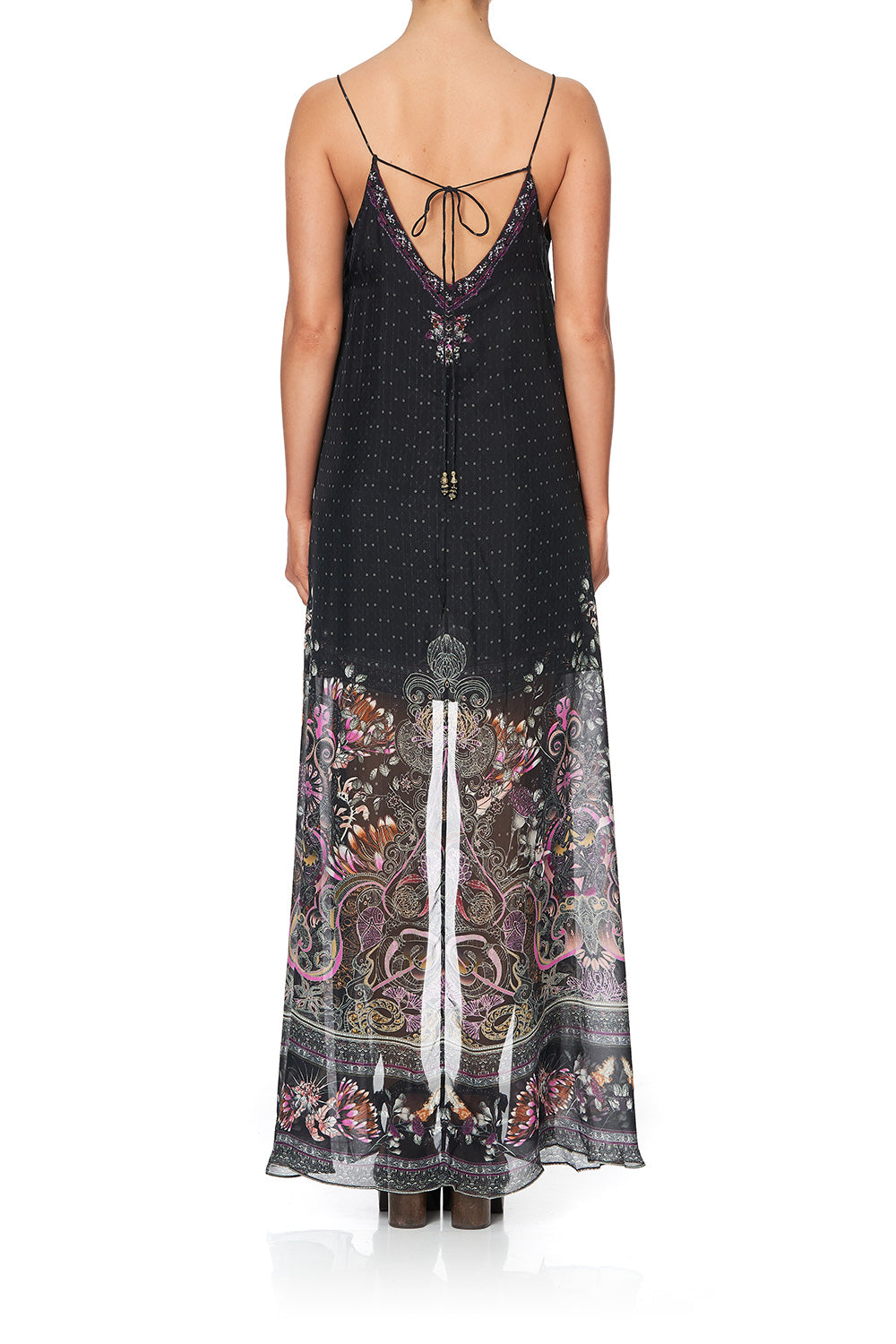 FLARED MINI WITH SHEER OVERLAY RESTLESS NIGHTS