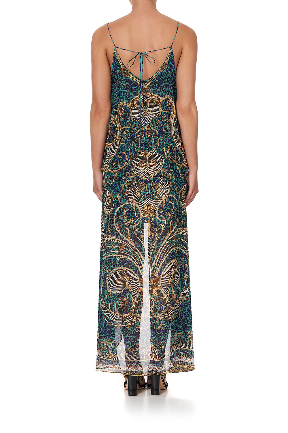 FLARED MINI WITH SHEER OVERLAY SHES GOT GRACE