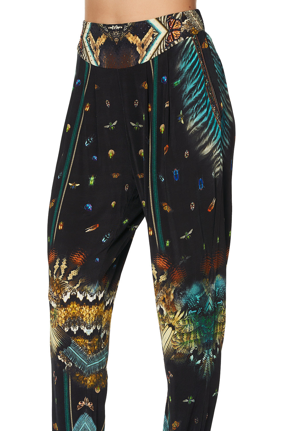 HAREM PANT WITH FRONT PLEATS MATERNAL INSTINCT