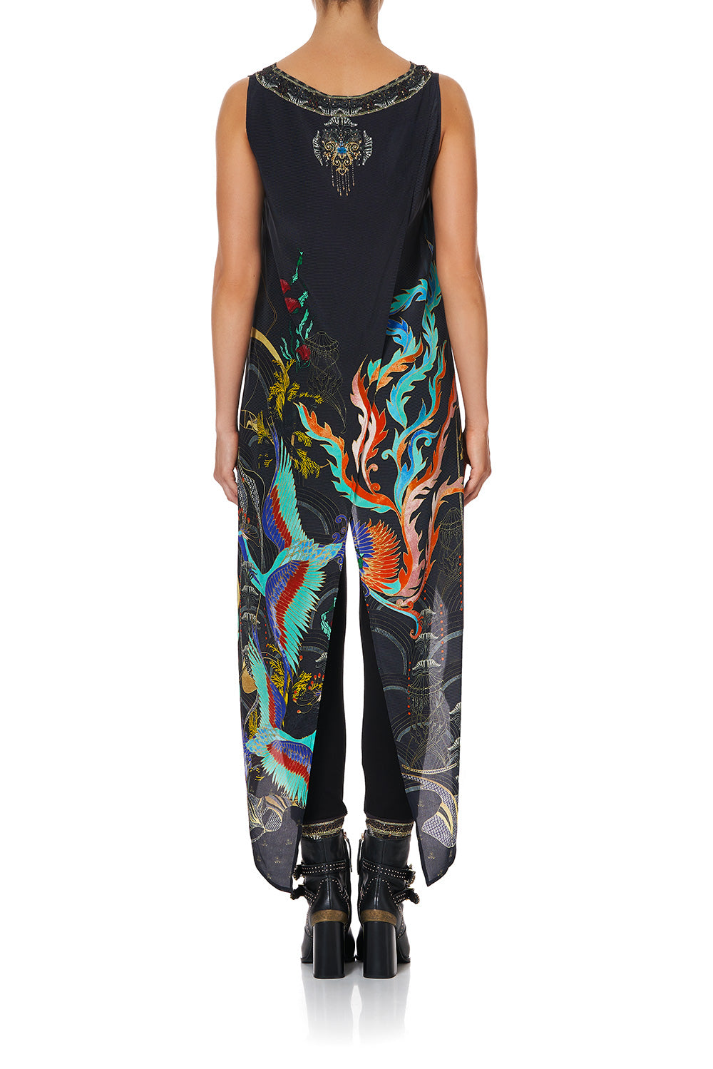 HIGH LOW CROSS OVERLAY TOP WISE WINGS