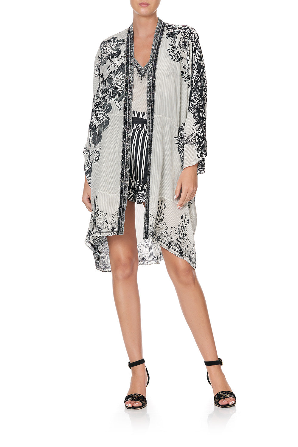 HIGH LOW HEM CASUAL JACKET SILVER LININGS