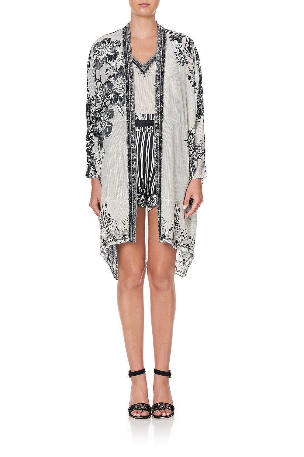 HIGH LOW HEM CASUAL JACKET SILVER LININGS