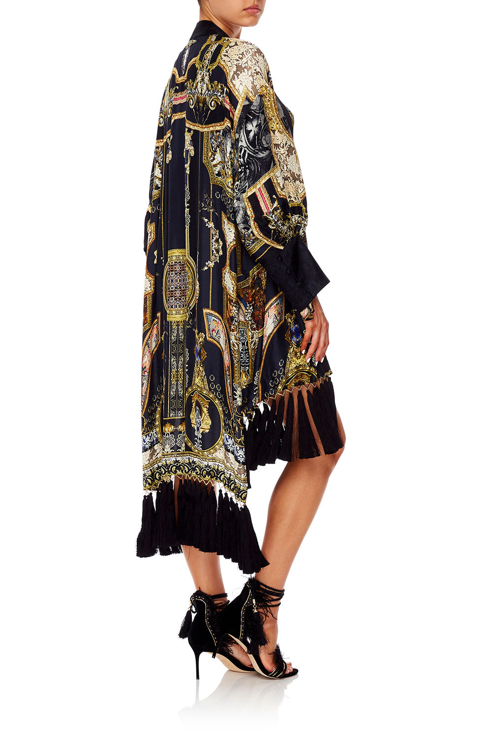 CAMILLA HIGH LOW HEM LAYER WITH CUFF MIDNIGHT MEETING