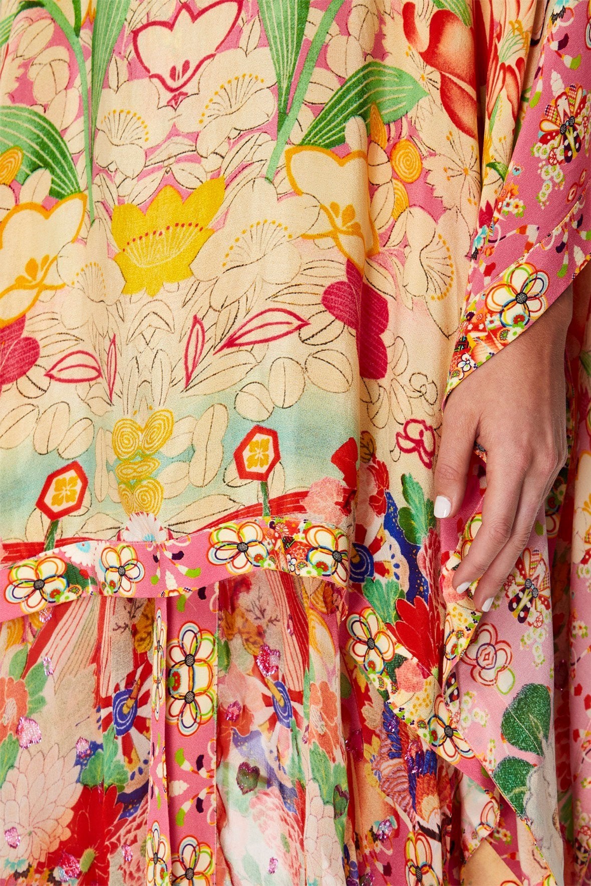 HIGH LOW HEM V-NECK KAFTAN KIMONO KISSES