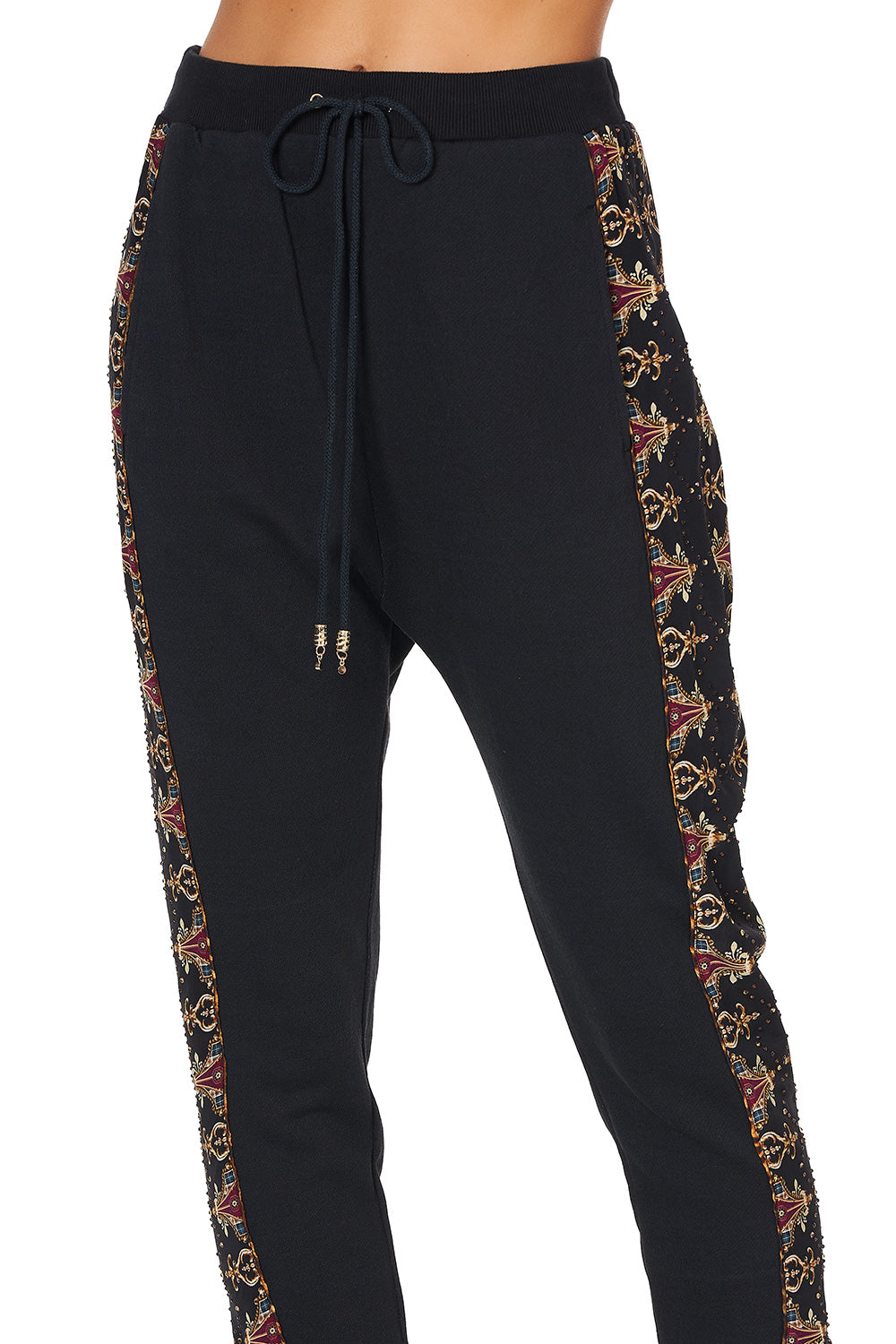 JERSEY AND SILK MIX DROP CROTCH PANT LADY LODGE
