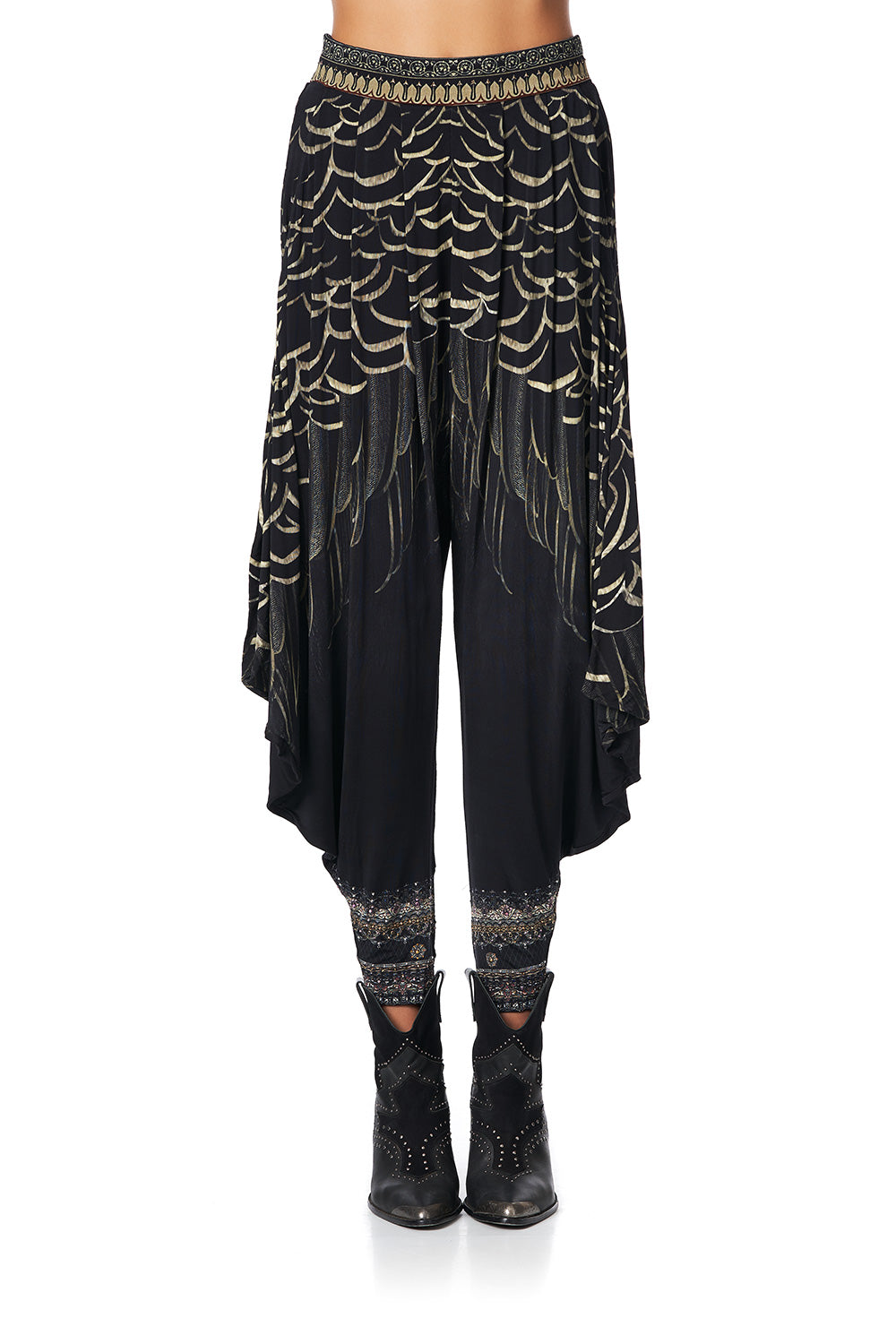JERSEY DRAPE PANT WITH POCKET UNDER A FULL MOON