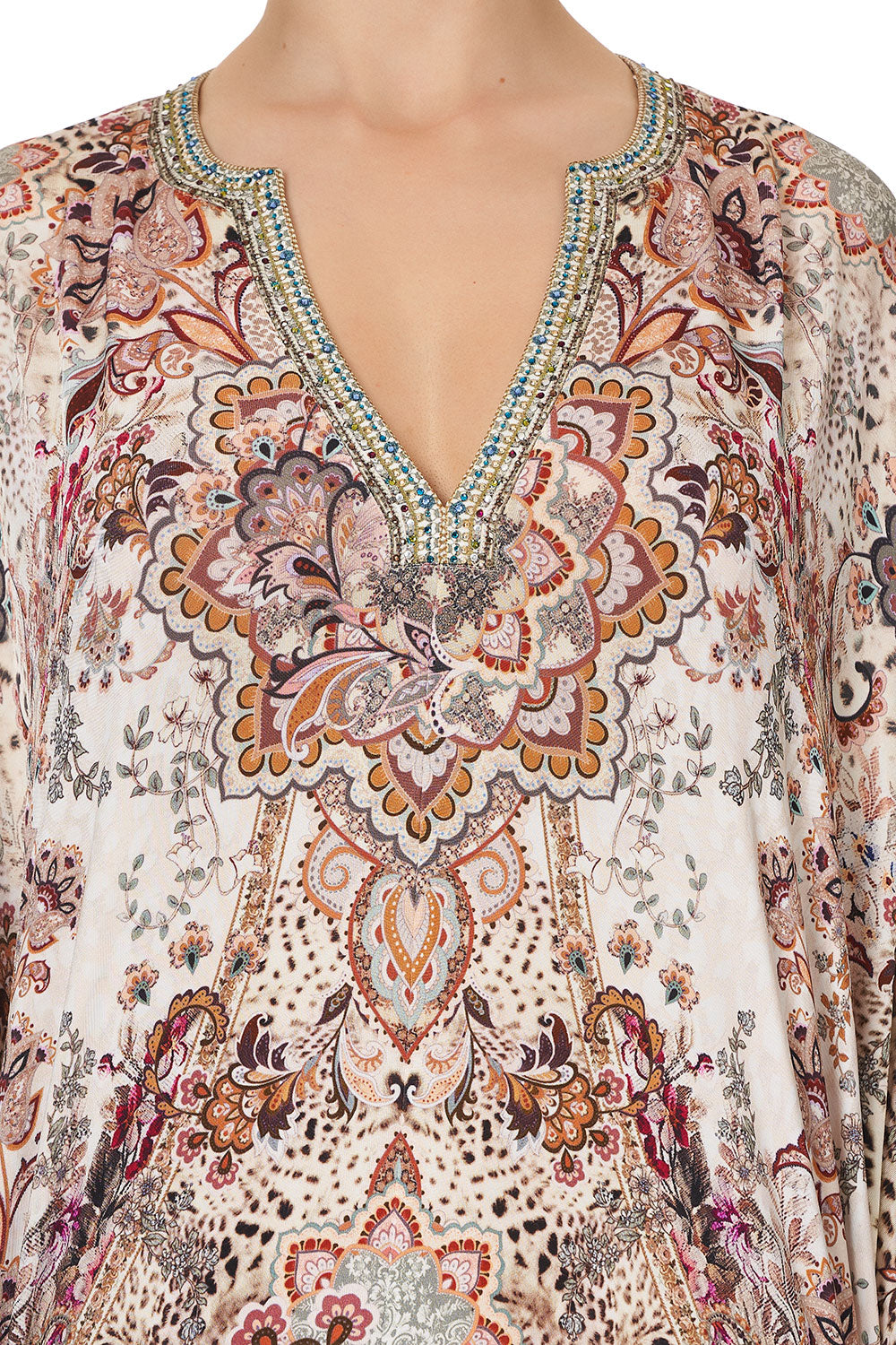 JERSEY SHORT KAFTAN WITH CURVED HEM TALES OF TALITHA